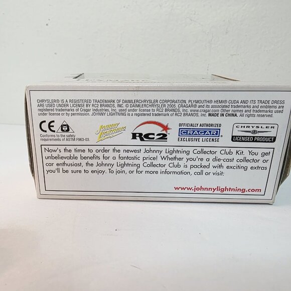 Johnny Lightning Lexmark Printers White '70 Hemi Cuda Die Cast Car - Picture 7 of 7